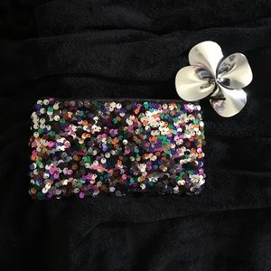 MAC Cosmetics Sequined Bag Clutch